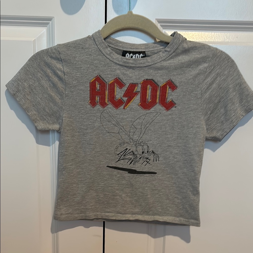 AC/DC Kids Gray Graphic T-Shirt